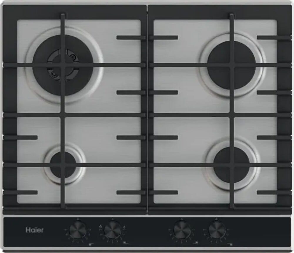 Haier HAHG6BR4XH Gas On Metal Piano cottura cm. 60 - inox