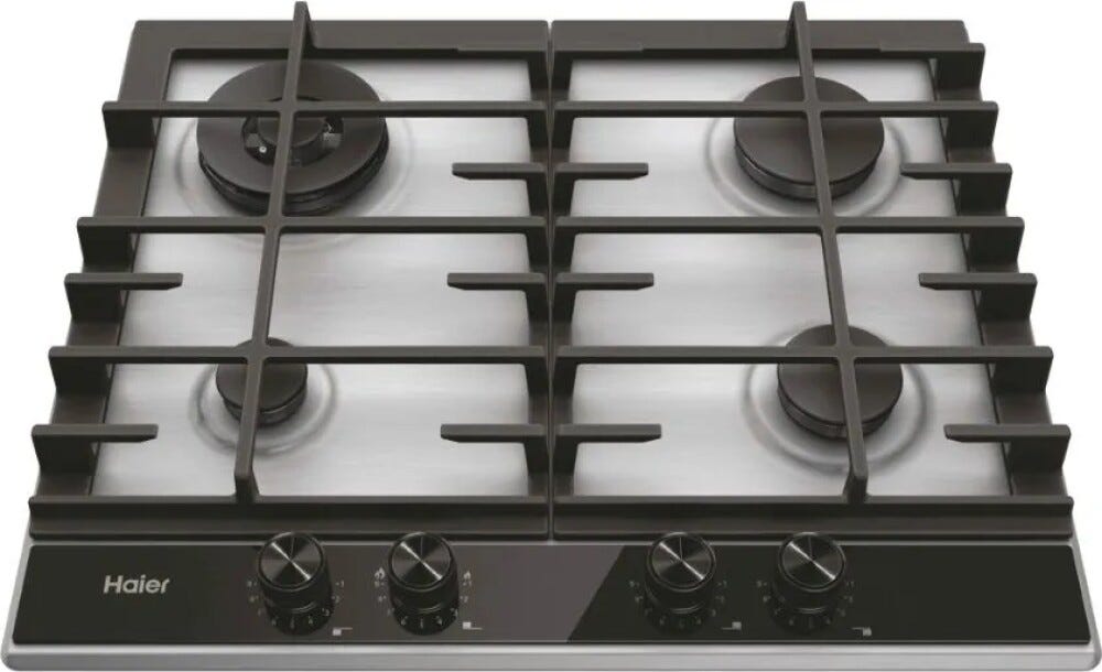 Haier HAHG6BR4XH Gas On Metal Piano cottura cm. 60 - inox