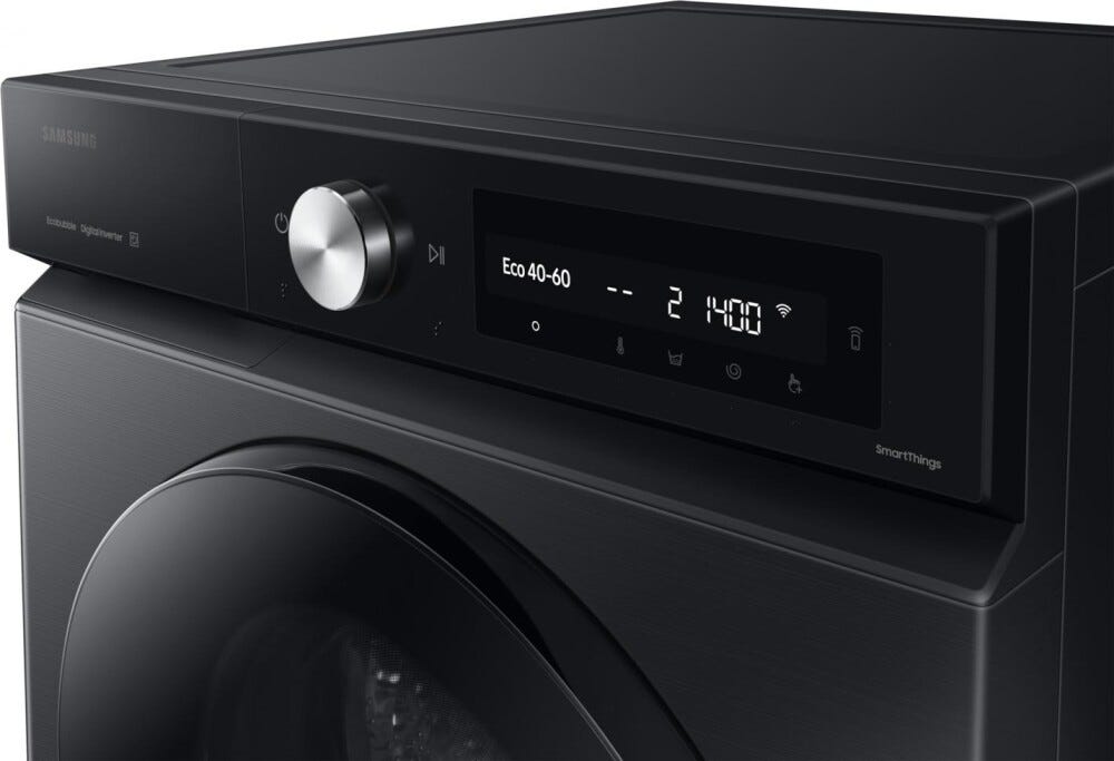 Samsung WW90DB7U94GBU3 Bespoke AI™ Lavatrice cm. 60 - capacità 9 kg - nero