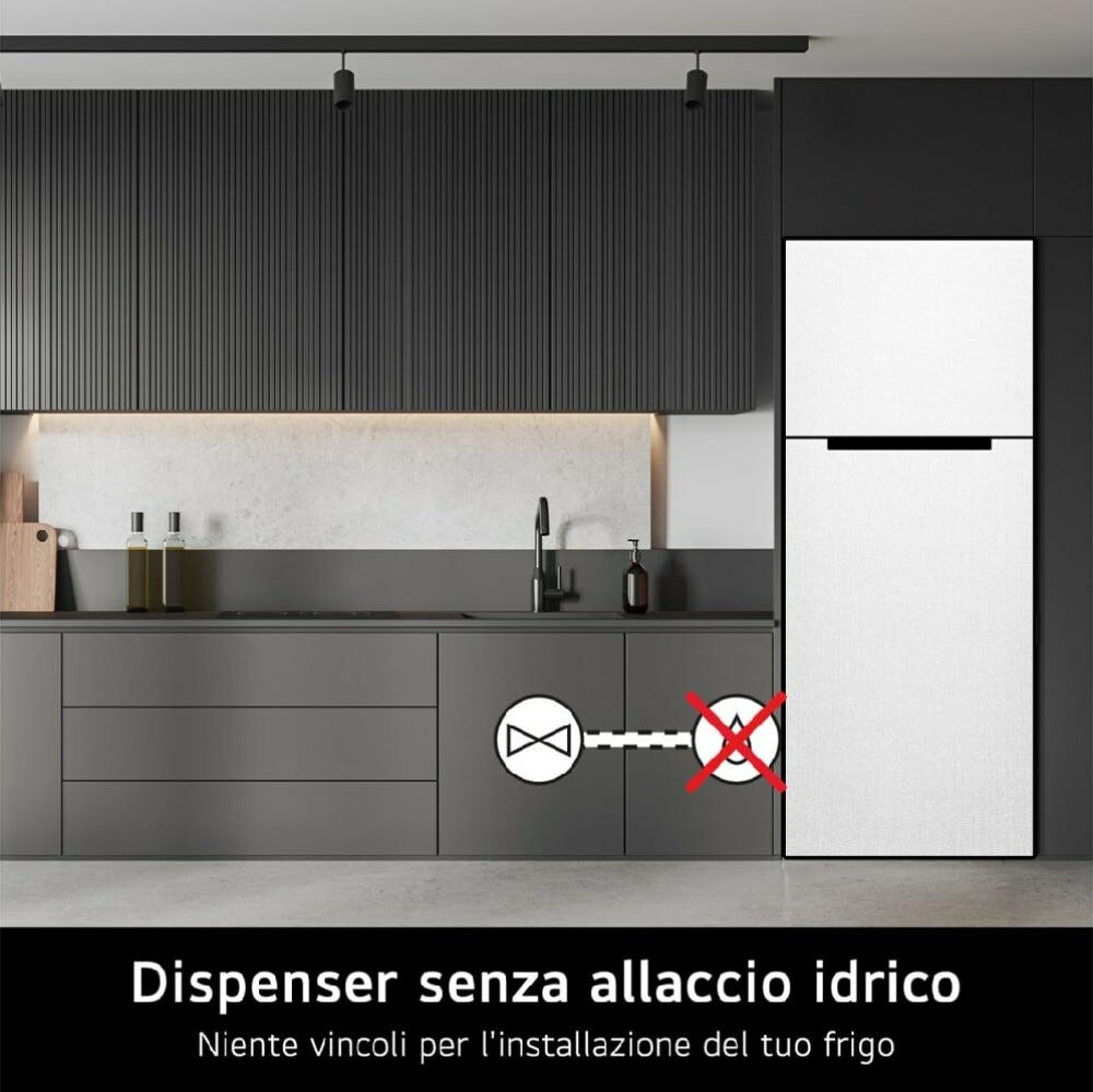 LG GTF744SEPED Frigorifero con congelatore a libera installazione - cm. 78 h. 180 - lt. 509 - sabbia