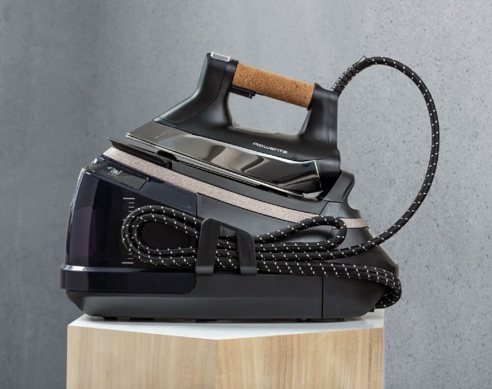 Rowenta DG9661F0 Eco Steam Pro Ferro da stiro con caldaia a vapore - nero