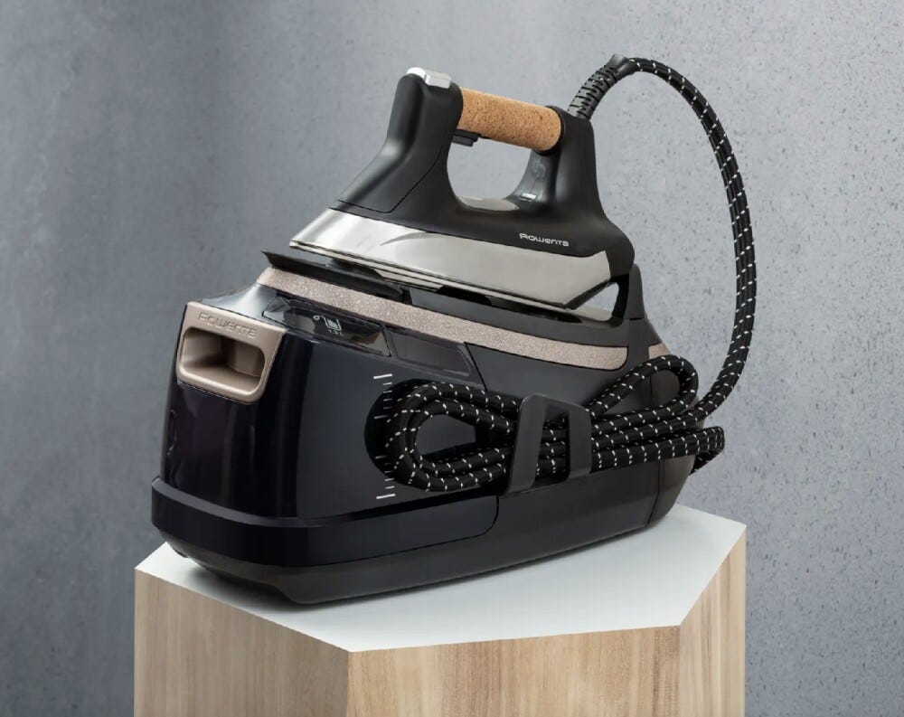 Rowenta DG9661F0 Eco Steam Pro Ferro da stiro con caldaia a vapore - nero