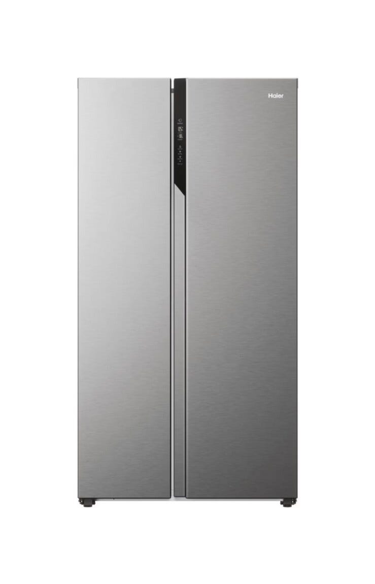 Haier HSR5918DNMP 90 Serie 5 Frigorifero con congelatore side by side - cm. 91 h 178 - lt. 528 - platinum inox