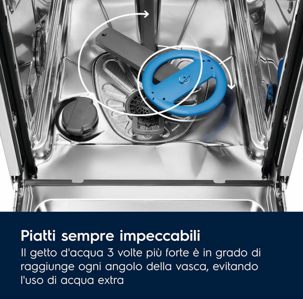 Electrolux KEGB9420L Serie 600 SatelliteClean Lavastoviglie integrata totale cm. 60 - 15 coperti - sliding