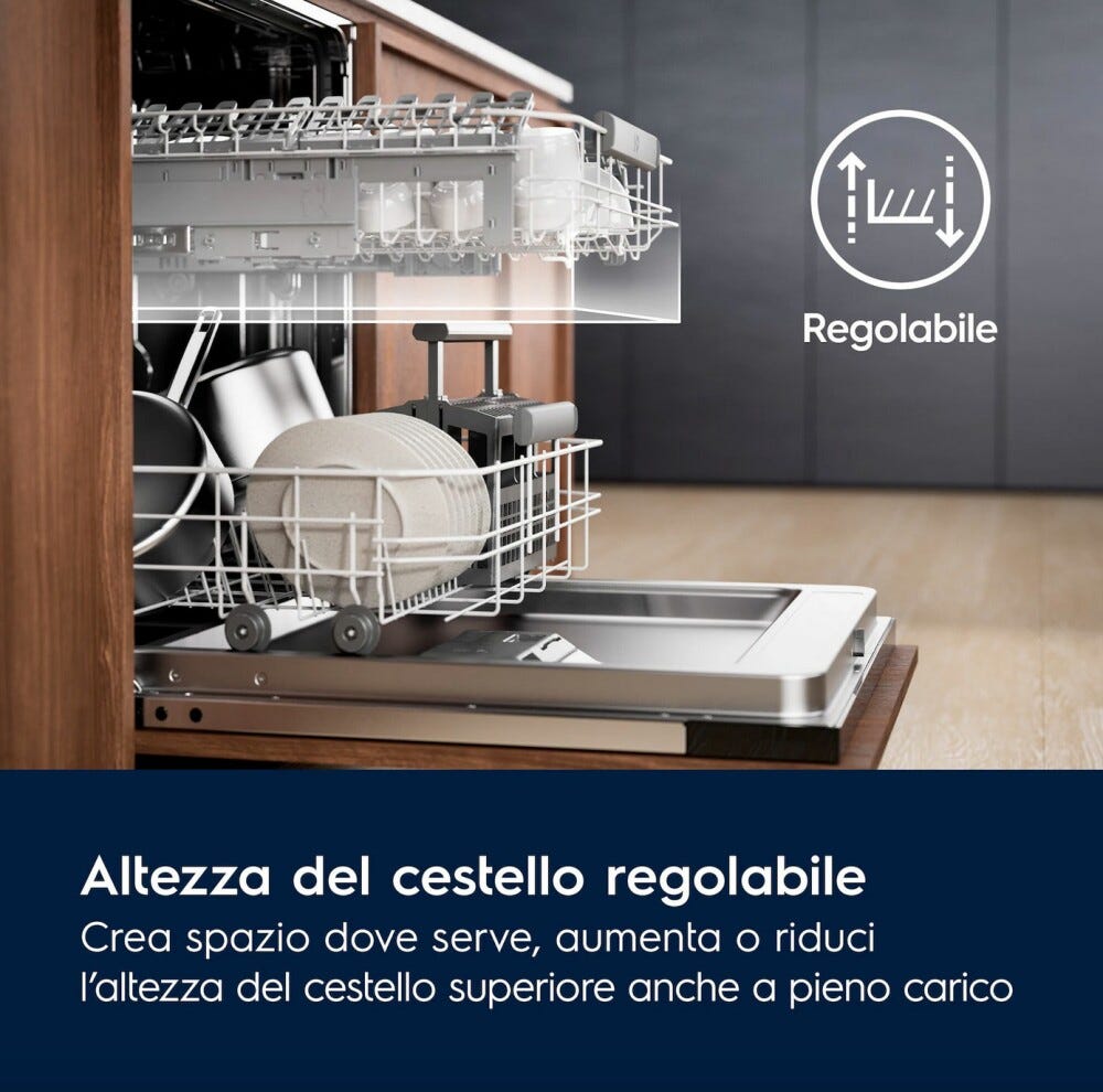 Electrolux KEGB9420L Serie 600 SatelliteClean Lavastoviglie integrata totale cm. 60 - 15 coperti - sliding