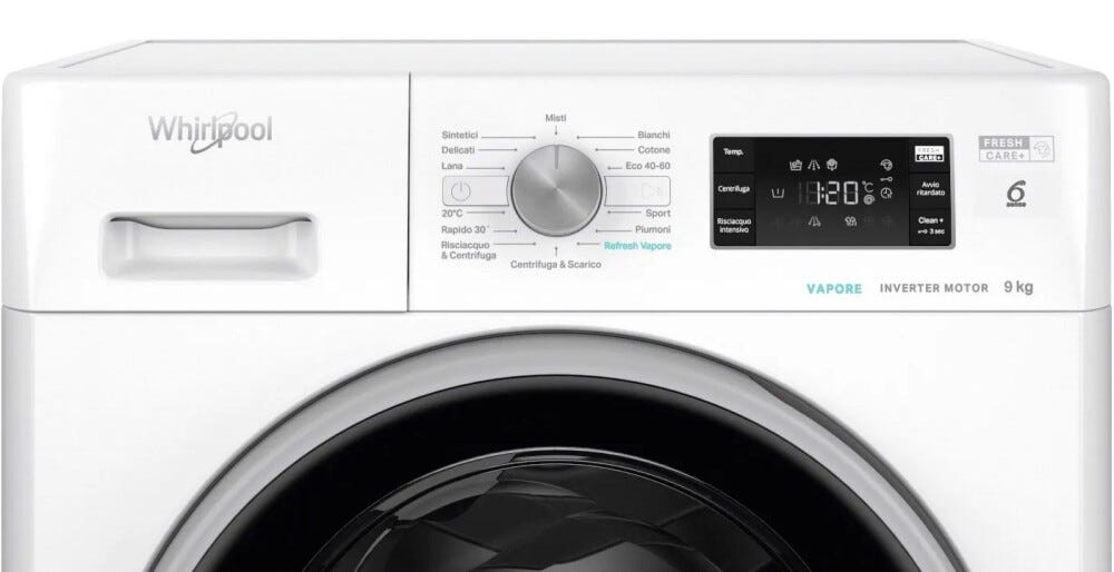 Whirlpool FFB 948 BSV IT Lavatrice cm. 60 - capacità 9 kg - bianco