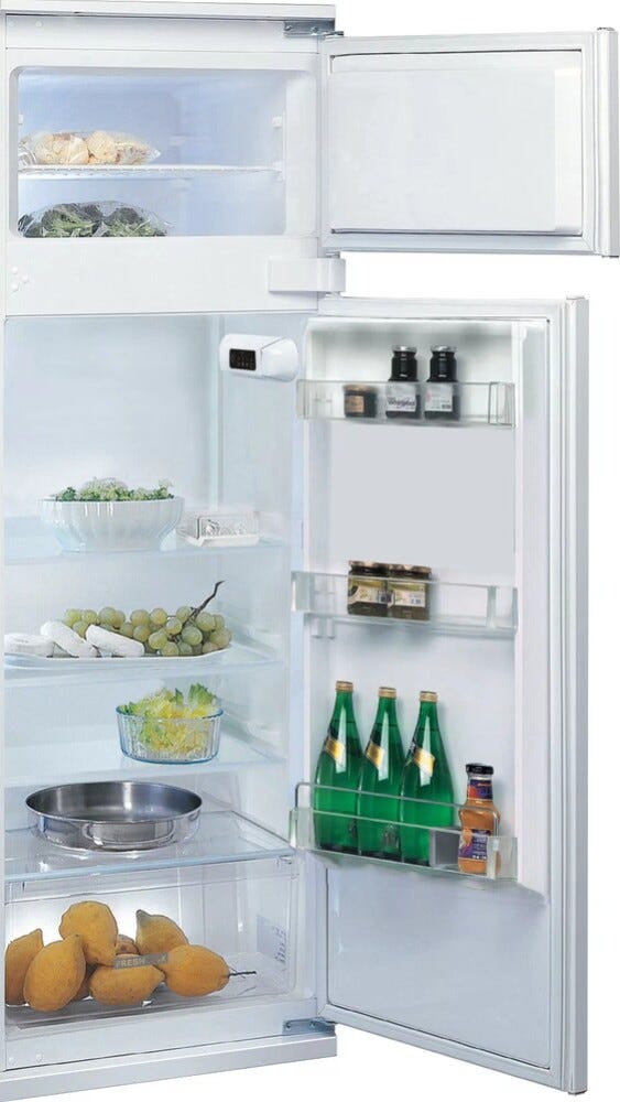 Whirlpool ART 3802 Frigorifero con congelatore da incasso cm. 54 h. 144 - lt. 218