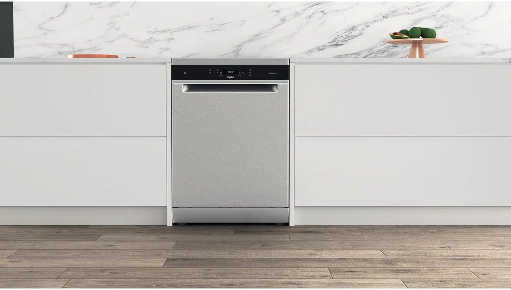 Whirlpool WFC 3C34 P X Lavastoviglie a libera installazione cm. 60 - 14 coperti - inox
