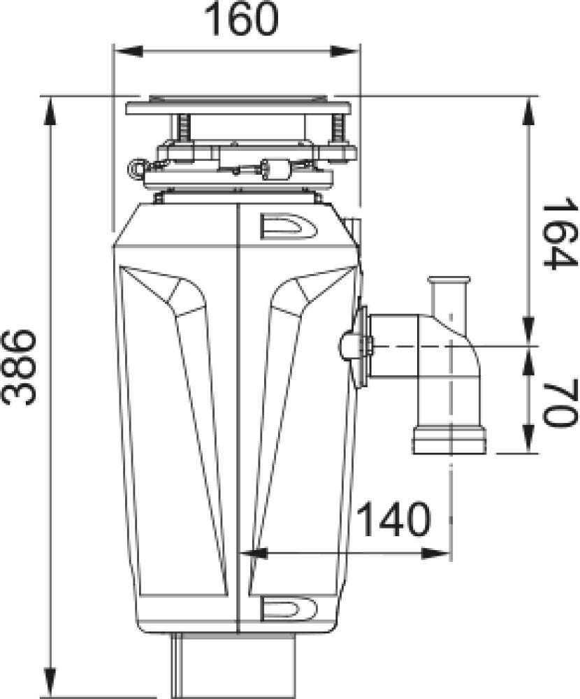 Franke SLIM 75 Dissipatore in acciaio inox hp 0.75