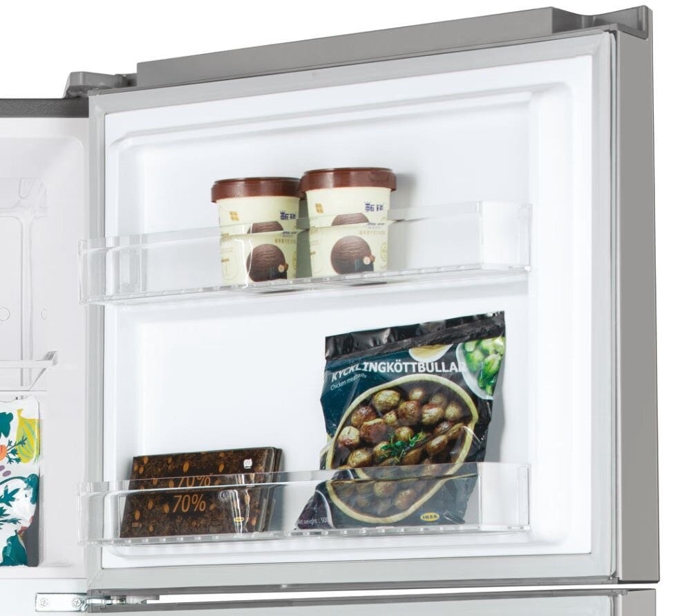 Candy CDG5T717ES Frigorifero con congelatore a libera installazione - cm. 71 h 168 - lt. 410 - inox