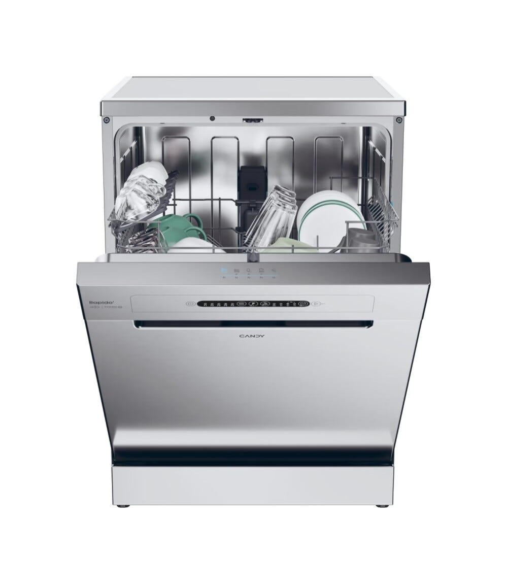 Candy CF 3E9E0X Rapido' Lavastoviglie a libera installazione cm. 60 - 13 coperti - inox