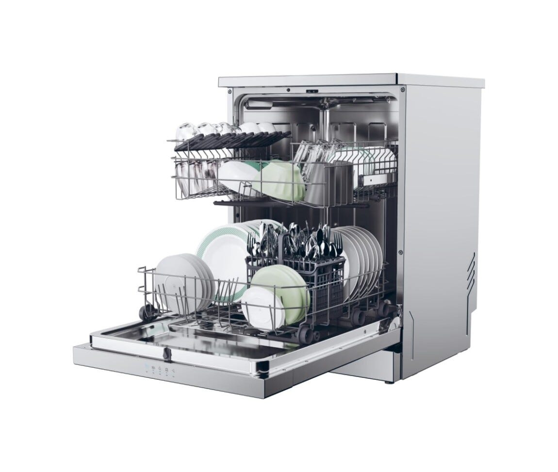 Candy CF 3E9E0X Rapido' Lavastoviglie a libera installazione cm. 60 - 13 coperti - inox