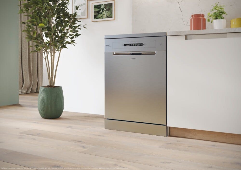 Candy CF 3E9E0X Rapido' Lavastoviglie a libera installazione cm. 60 - 13 coperti - inox