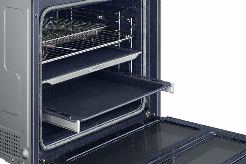 Samsung NV7B57508AB/U2 Dual Cook Flex™ WiFi Doppio forno combinato a vapore pirolitico cm. 60 - grafite opaco