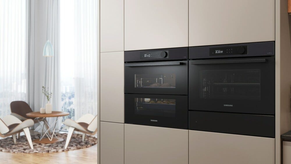 Samsung NV7B57508AB/U2 Dual Cook Flex™ WiFi Doppio forno combinato a vapore pirolitico cm. 60 - grafite opaco