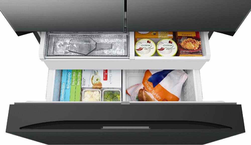 Samsung RF24BB620EB1EO Frigorifero con congelatore french door cm. 91 h. 178 - lt. 674 - grafite