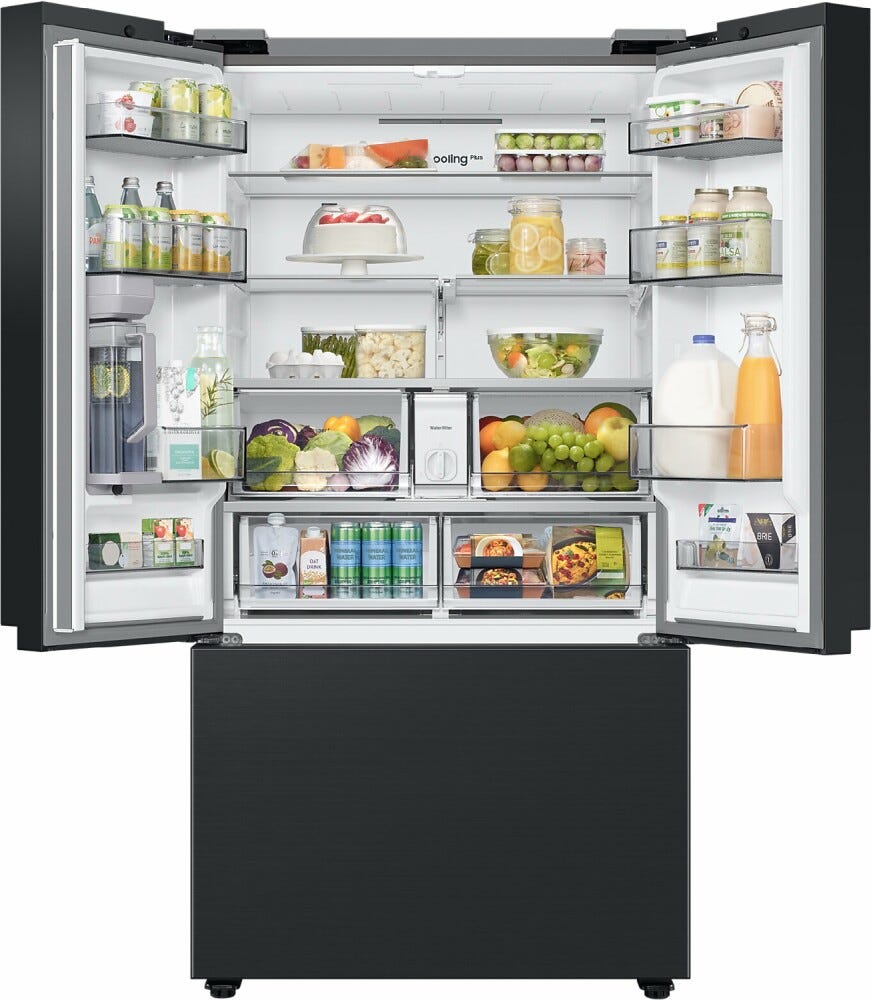 Samsung RF24BB620EB1EO Frigorifero con congelatore french door cm. 91 h. 178 - lt. 674 - grafite