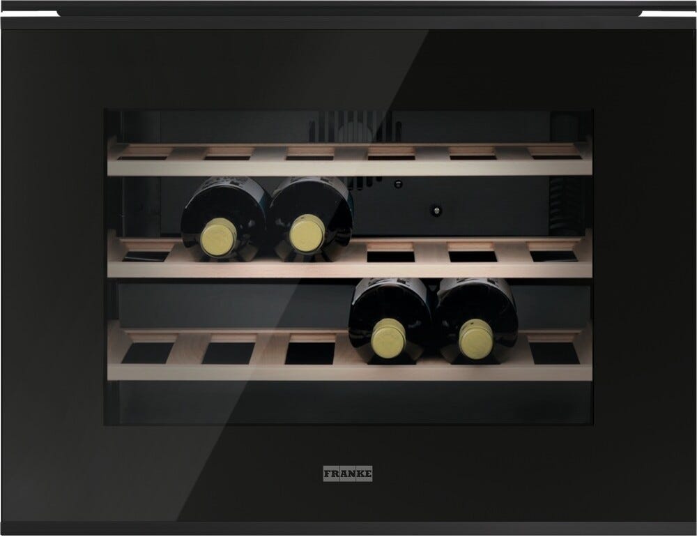 Franke FMY 24 WCR N BK Mythos Cantina vino incasso cm. 59 h. 45 - 24 bottiglie - cristallo nero