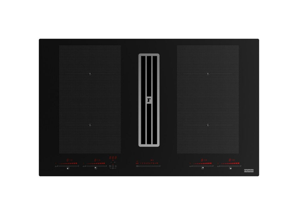 Franke FMA 8391 HI Maris 2-gether Steel Piano cottura induzione cm. 83 con cappa integrata da 630 m³/h - cristallo nero