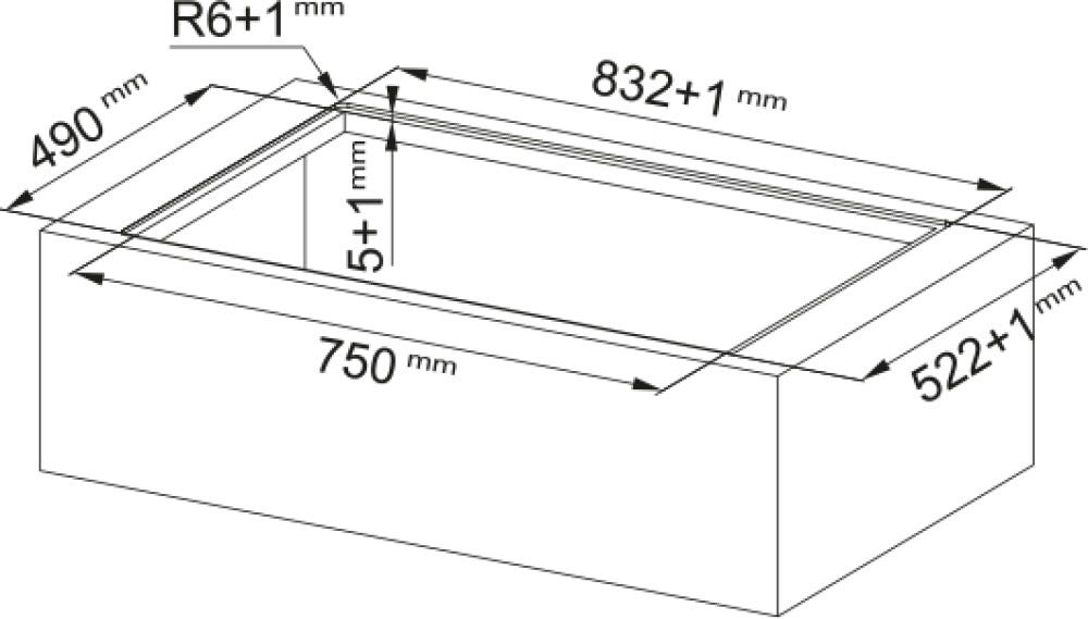 Franke FMA 8391 HI Maris 2-gether Steel Piano cottura induzione cm. 83 con cappa integrata da 630 m³/h - cristallo nero
