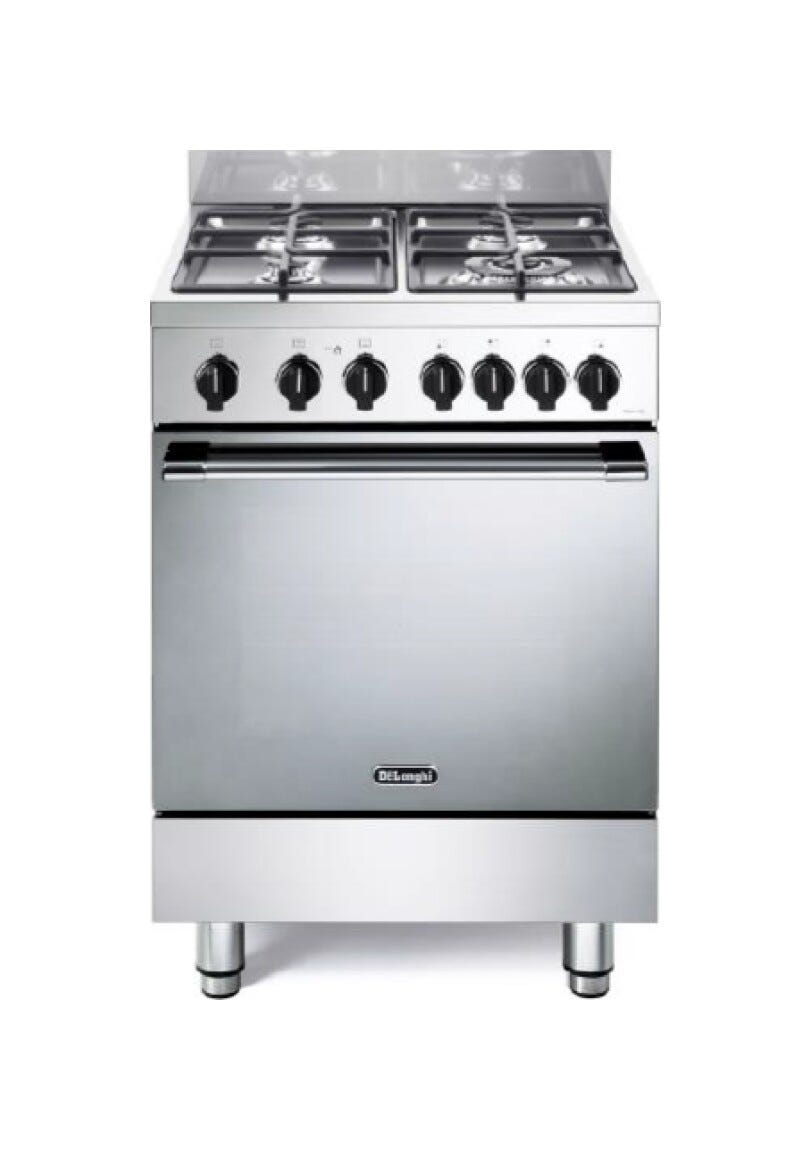 De Longhi GEMMA 66 GVL Cucina da accosto cm. 60 - 4 fuochi gas + 1 forno a gas - inox