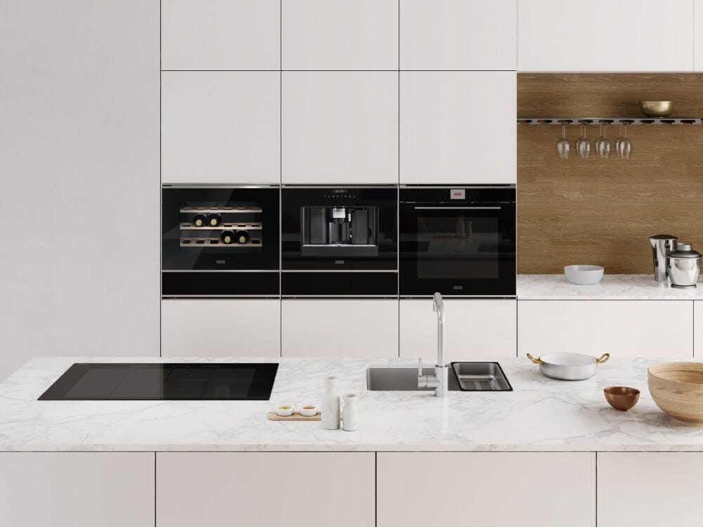 Franke FMY 24 WCR N XS Mythos Cantina vino incasso cm. 59 h. 45 - 24 bottiglie - cristallo nero/inox satinato