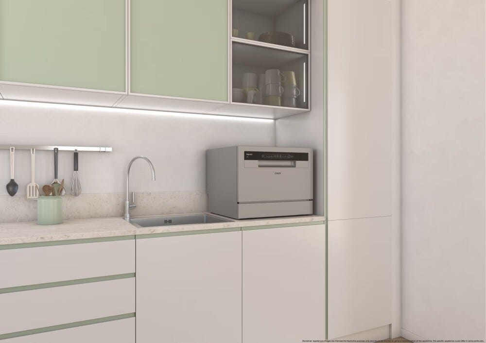 Candy CP 6E51LS Rapido' Lavastoviglie a libera installazione cm. 55 - 6 coperti - inox