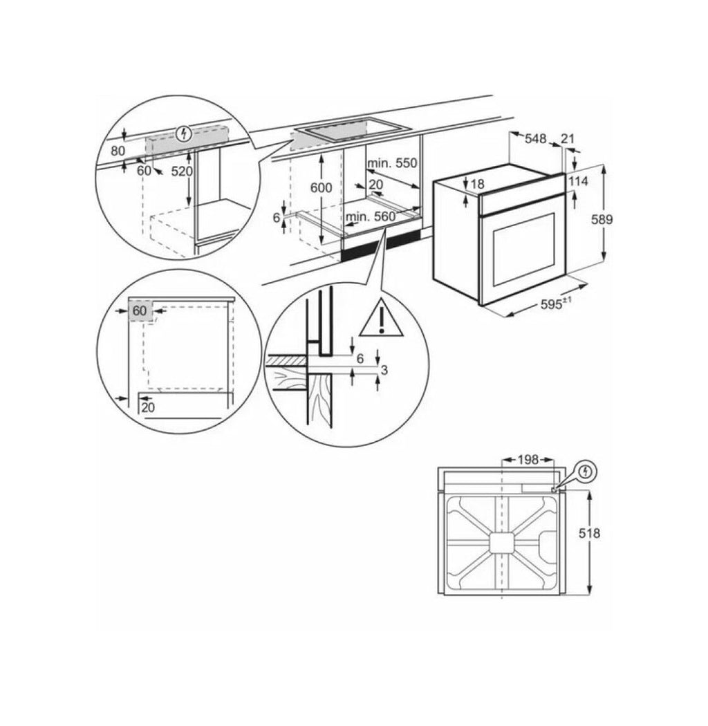 Electrolux KOCDH67H Serie 700 SteamCrisp Forno a vapore cm 60 - nero