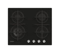 Candy CDIV6GBFE4WB Piano cottura a gas cm. 60 - vetro nero
