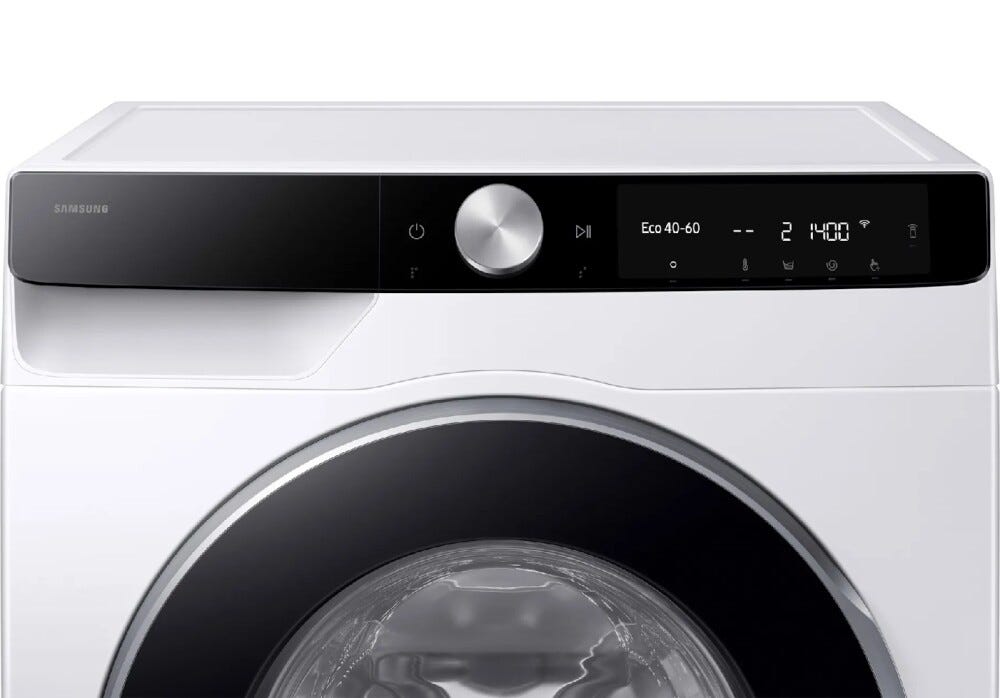 Samsung WW90DG6U85LKU3 Ai Control Ecodosatore Lavatrice cm. 60 - capacità 9 kg - bianco