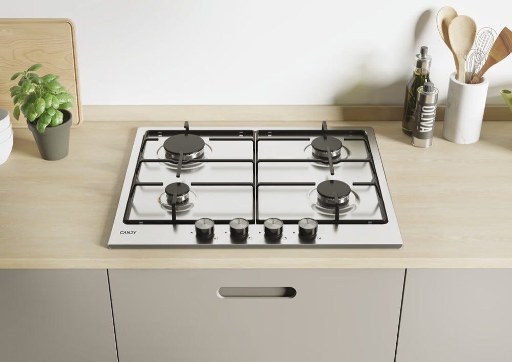 Candy CDIH6WBREX Essenza Piano cottura a gas cm. 60 - inox