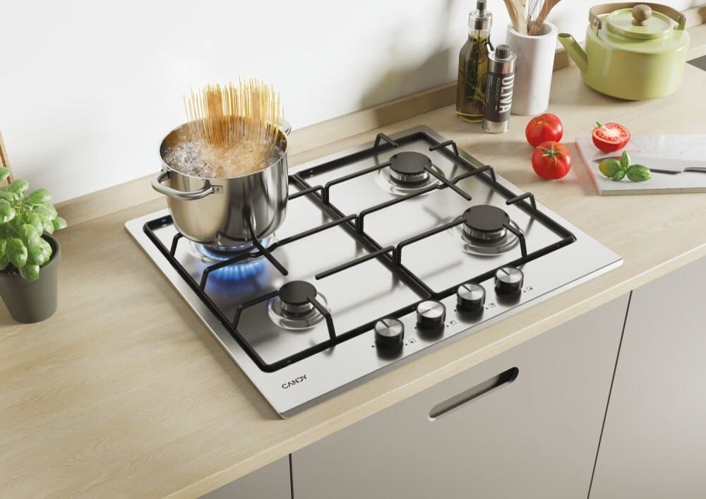 Candy CDIH6WBREX Essenza Piano cottura a gas cm. 60 - inox