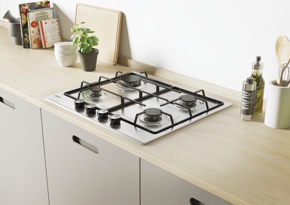 Candy CDIH6WBREX Essenza Piano cottura a gas cm. 60 - inox