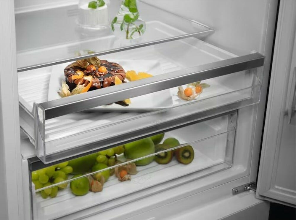 Electrolux LNT6ME46X3 Serie 600 TwinTech® Frigorifero con congelatore a libera installazione - cm. 70 h 192 - lt. 481 - inox antimpronta
