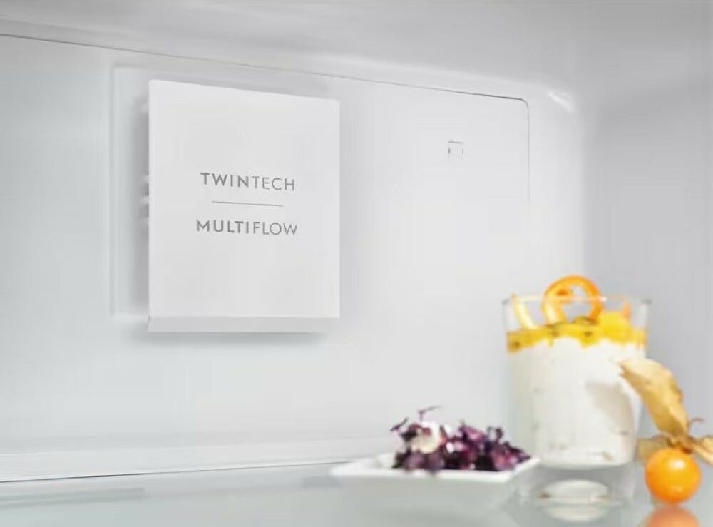 Electrolux LNT6ME46X3 Serie 600 TwinTech® Frigorifero con congelatore a libera installazione - cm. 70 h 192 - lt. 481 - inox antimpronta