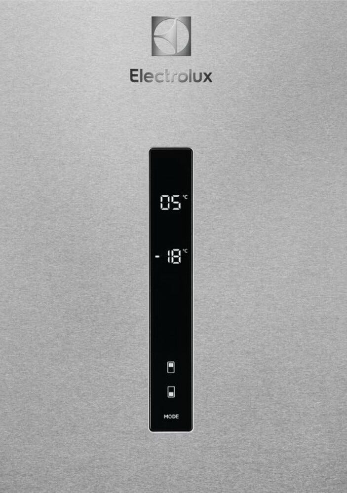 Electrolux LNT6ME46X3 Serie 600 TwinTech® Frigorifero con congelatore a libera installazione - cm. 70 h 192 - lt. 481 - inox antimpronta