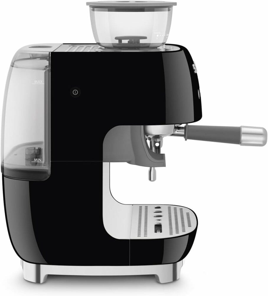 Smeg Selection EGF03BLEU 50's Style Macchina per caffè espresso manuale - nero lucido