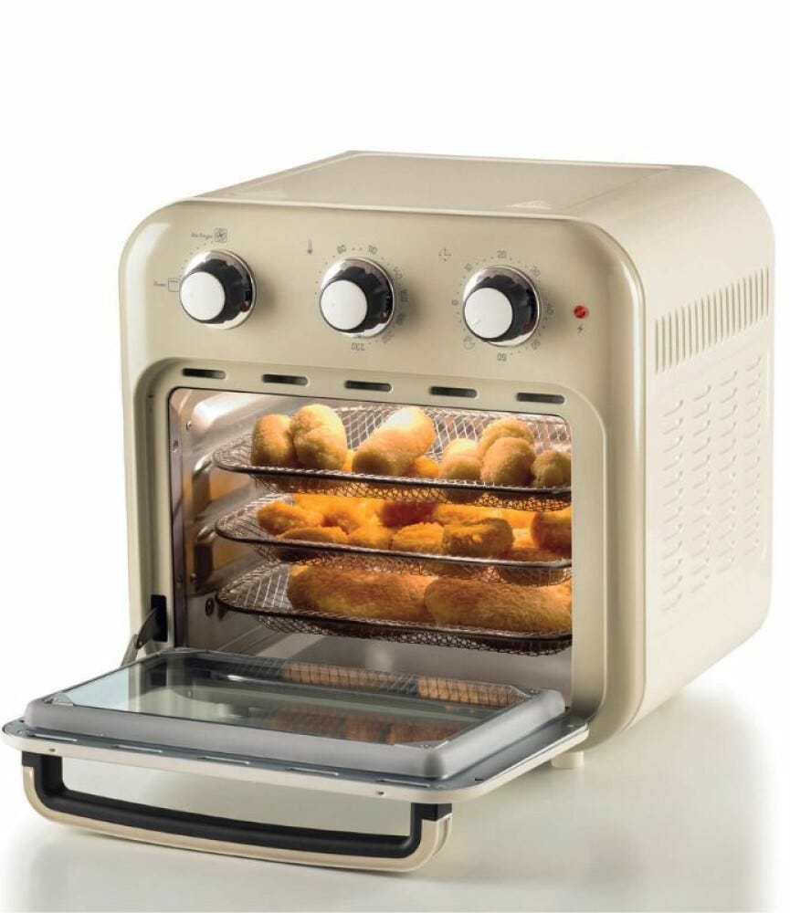 Ariete 4632/03 Vintage Friggitrice ad aria + forno 16 lt - beige