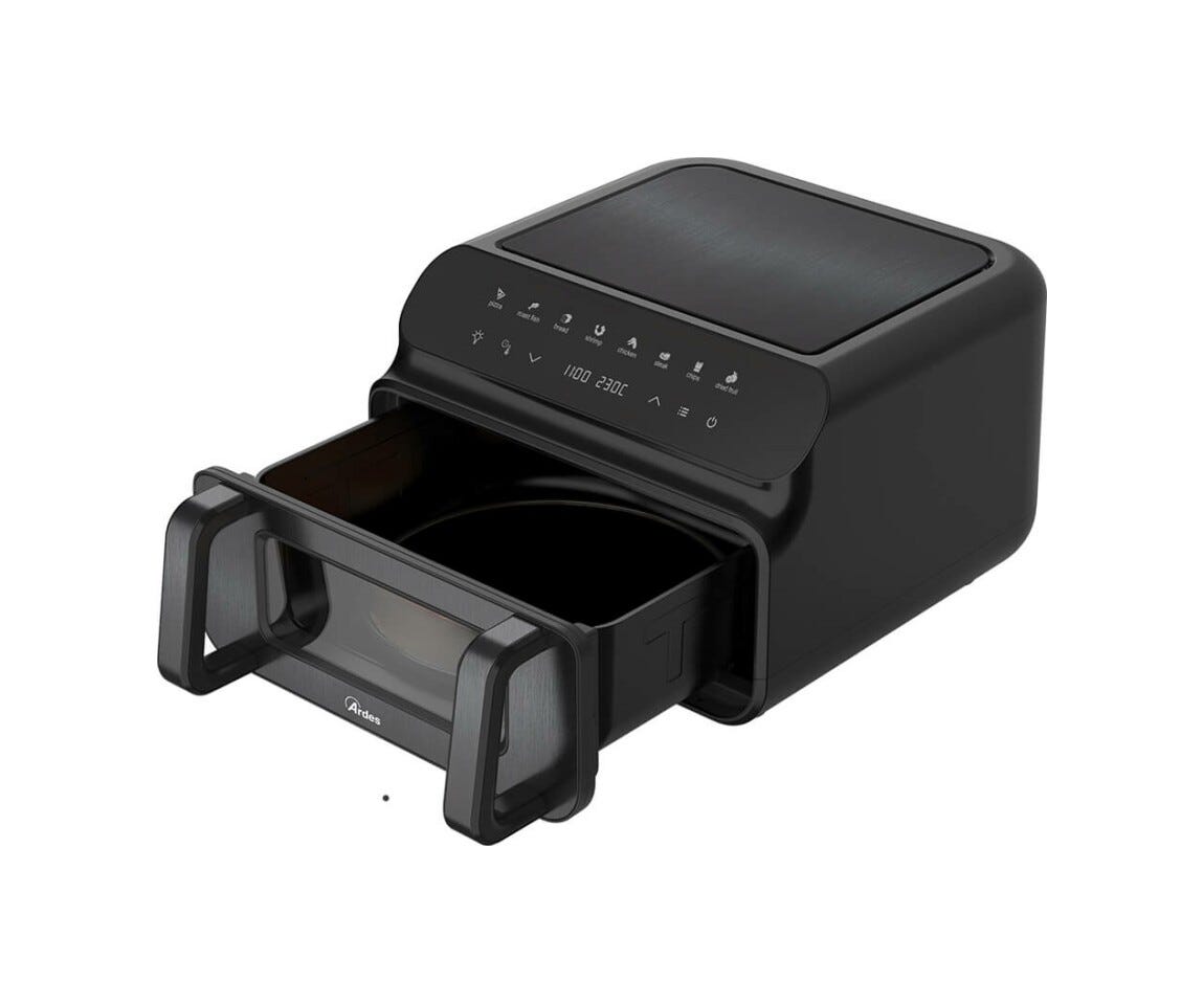 Ardes ARFRYA09GP Friggisana Grill Friggitrice ad aria - nero
