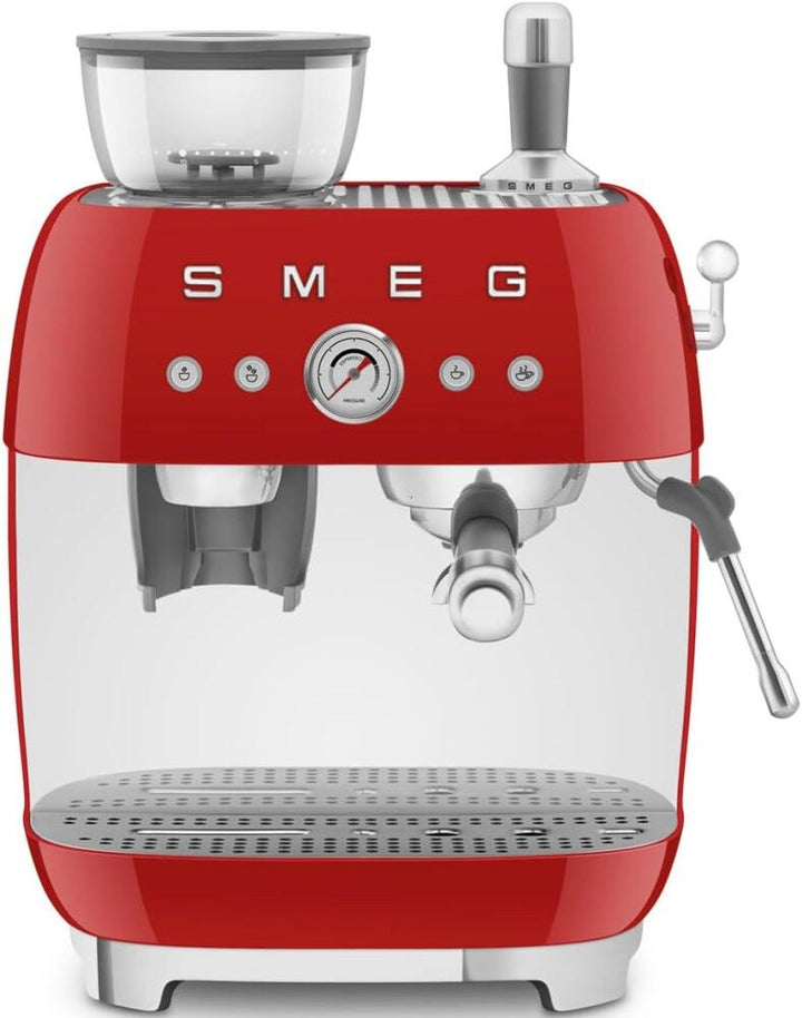 Smeg Selection EGF03RDEU 50'S Style Macchina per caffè espresso manuale - rosso lucido