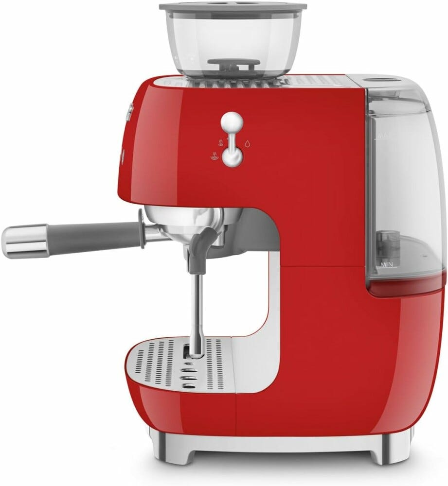 Smeg Selection EGF03RDEU 50'S Style Macchina per caffè espresso manuale - rosso lucido