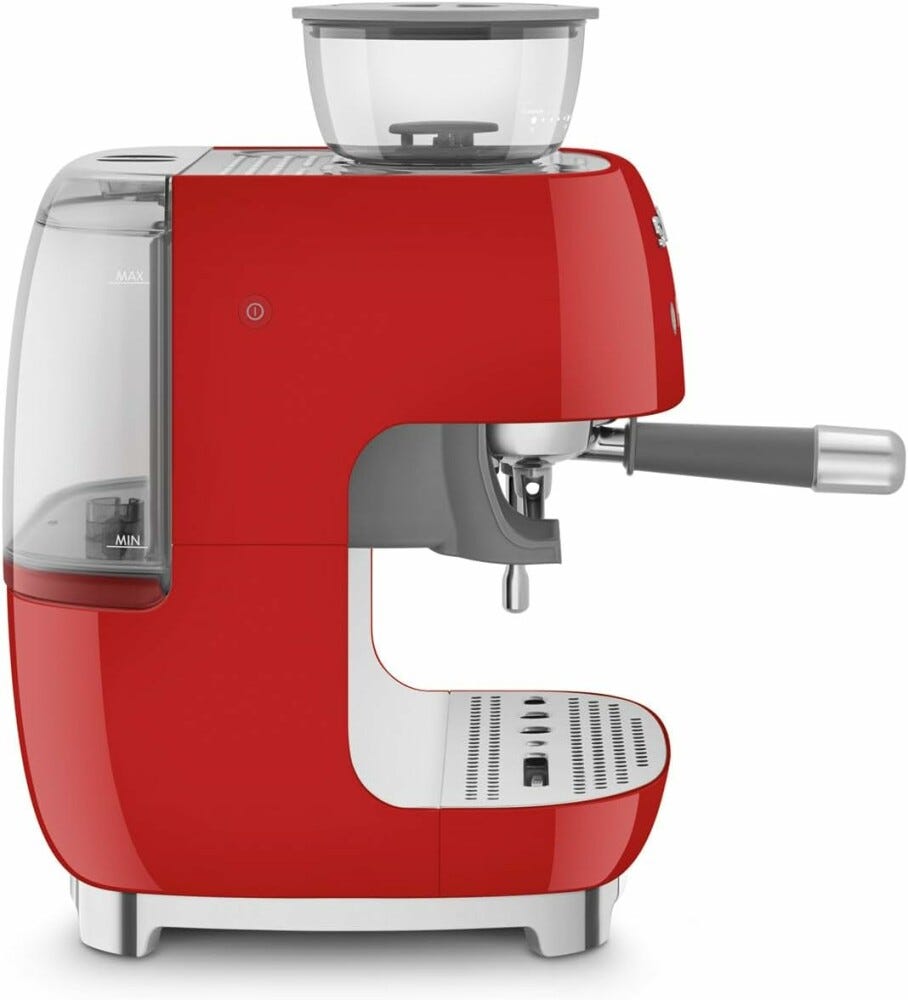 Smeg Selection EGF03RDEU 50'S Style Macchina per caffè espresso manuale - rosso lucido