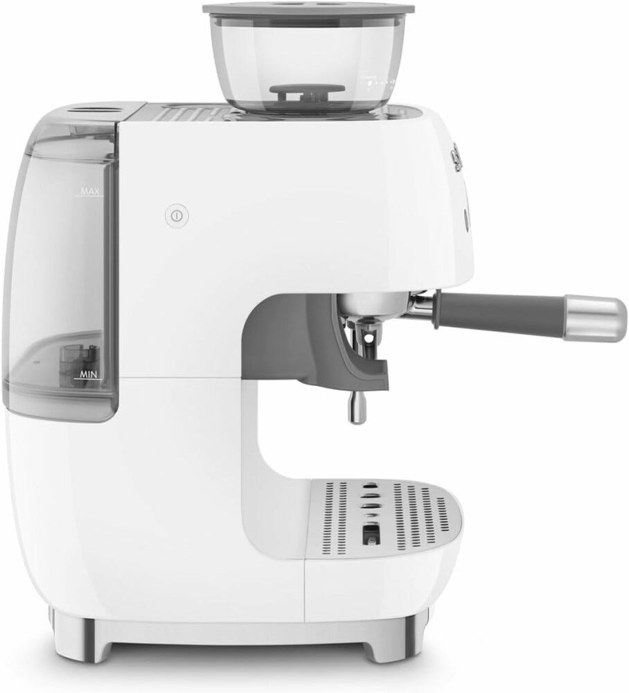Smeg Selection EGF03WHEU 50'S Style Macchina per caffè espresso manuale - bianco lucido