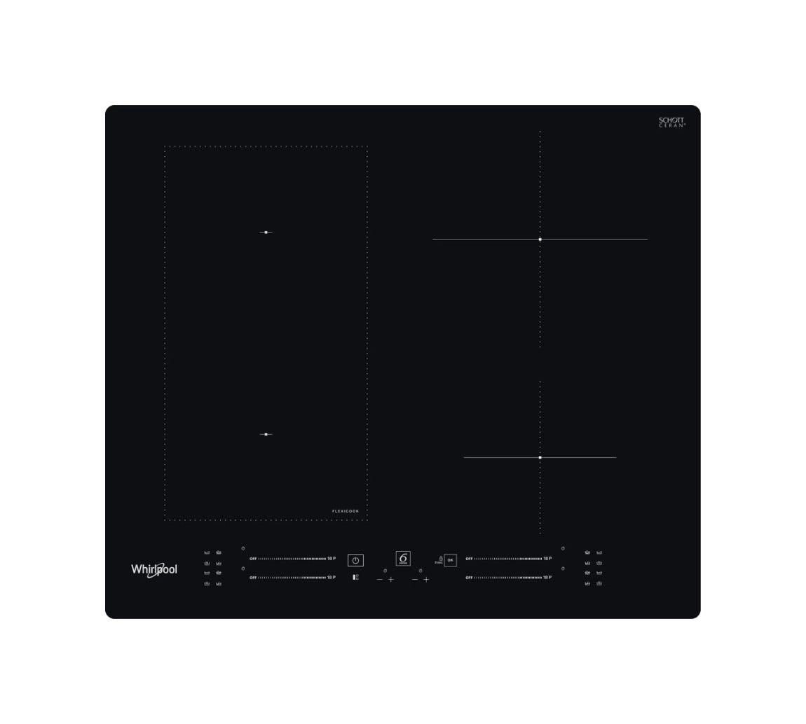 Whirlpool WL S7960 NE Piano cottura a induzione cm. 59 - vetroceramica nero