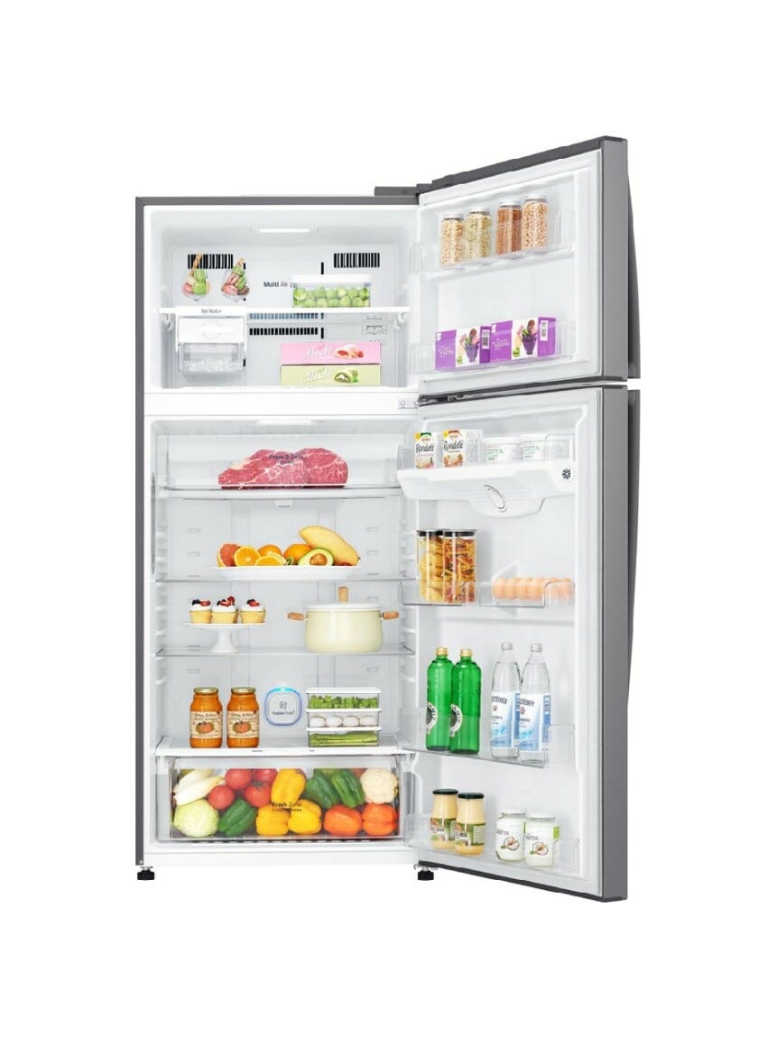 LG GTB744PZHED Frigorifero con congelatore a libera installazione - cm. 78 h. 180 - lt. 506 - inox