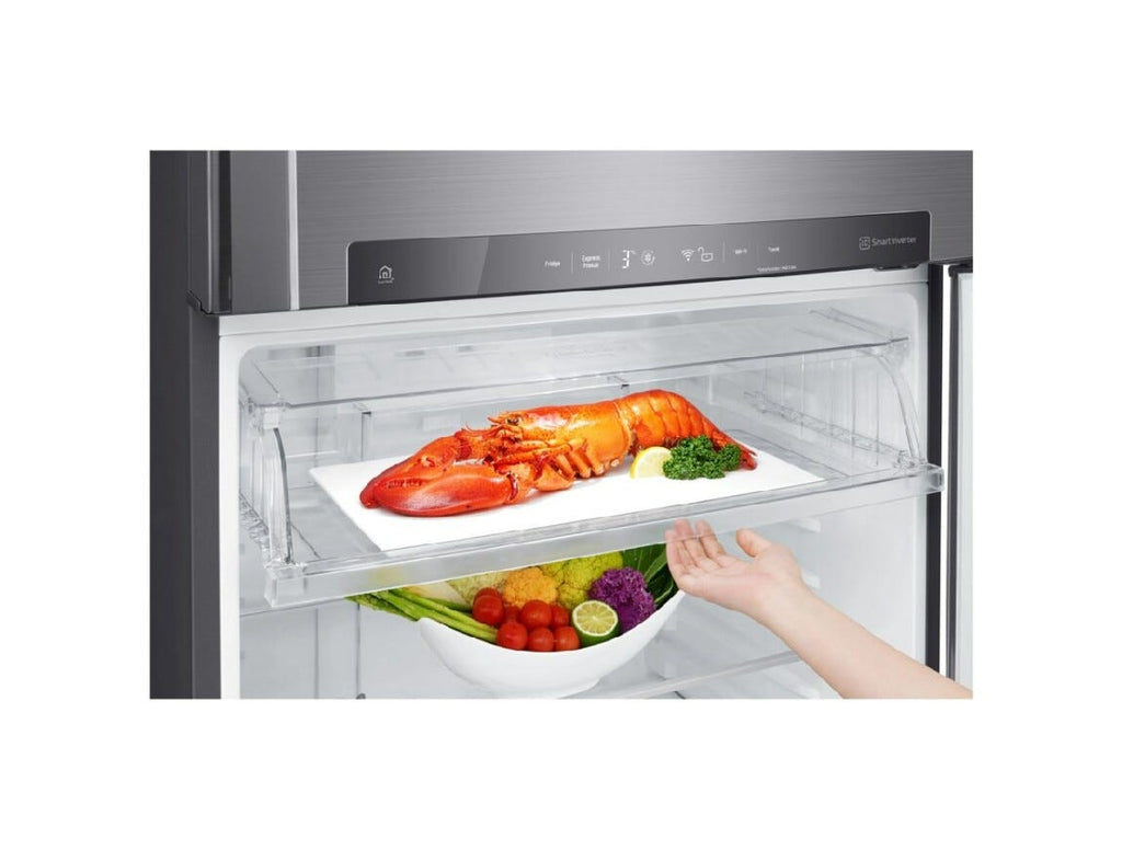 LG GTB744PZHED Frigorifero con congelatore a libera installazione - cm. 78 h. 180 - lt. 506 - inox