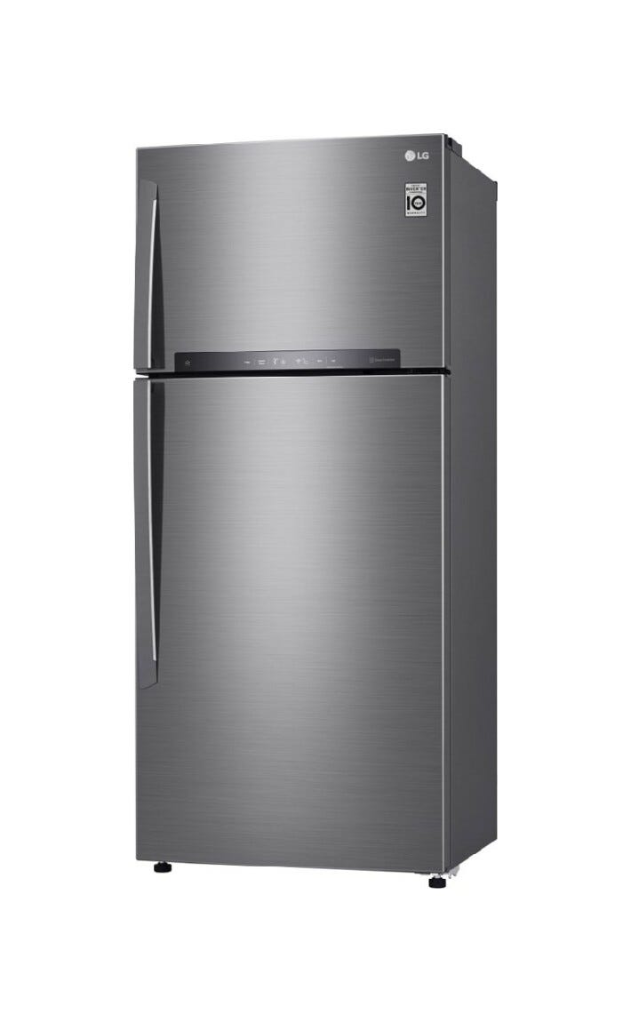 LG GTB744PZHED Frigorifero con congelatore a libera installazione - cm. 78 h. 180 - lt. 506 - inox