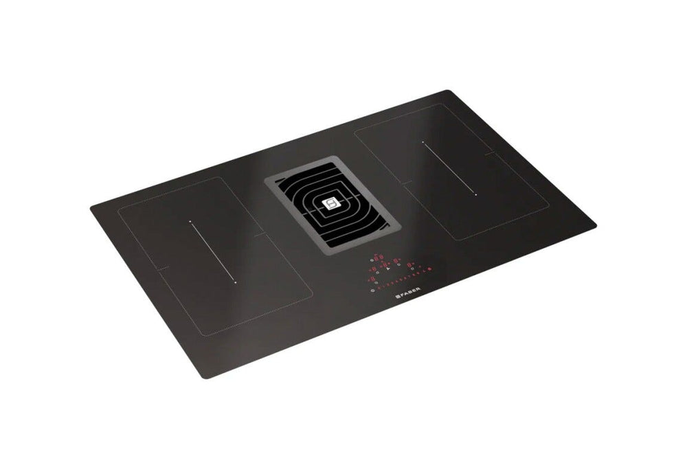 Faber GALILEO SMART BK F830 + KIT LL H80 Piano cottura induzione cm. 83 con cappa integrata da 700 m3/h + kit filtrante incluso - vetroceramica nero