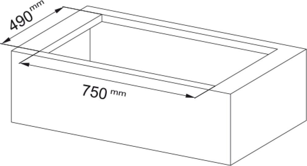 Franke FMY 8391 HI Mythos 2-gether Icon Steel Piano cottura induzione cm. 83 con cappa integrata da 600 m³/h - cristallo nero