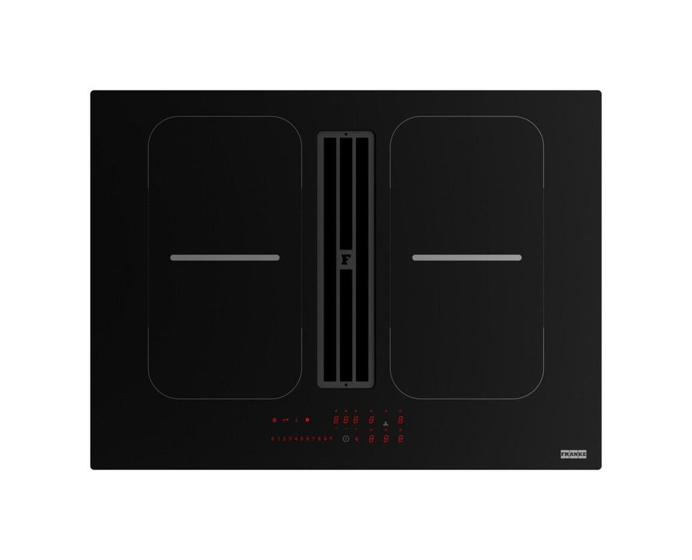 Franke FSM 7081 HI Smart 2Gether Black Lines Piano cottura induzione cm. 70 con cappa integrata da 630 m³/h - cristallo nero